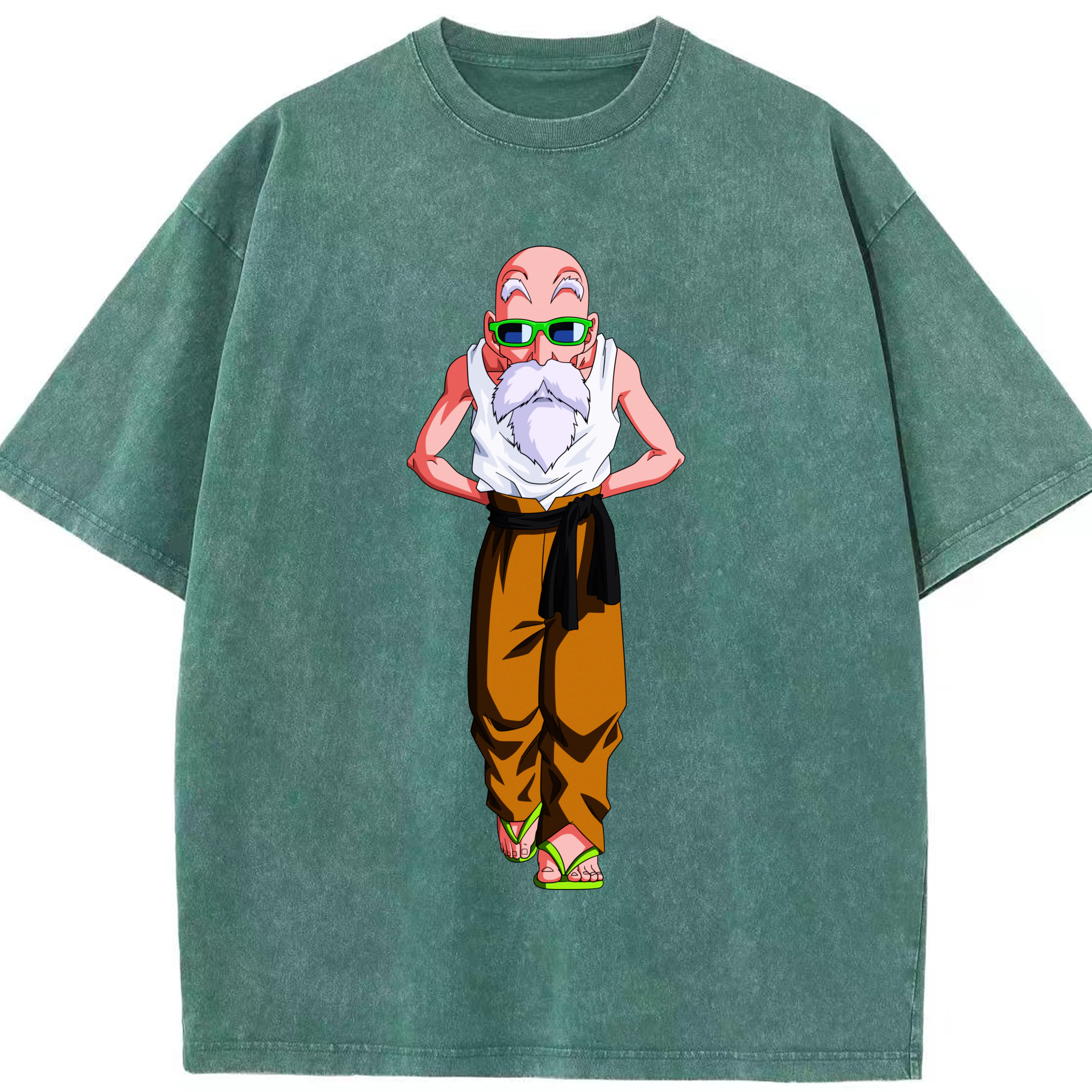 （画像用） ドラゴンボール 亀仙人（かめせんにん） DRAGON BALL Master Roshi Kame Sennin 綿100% ヴィンテージ風 半袖Tシャツ（フロントプリント）